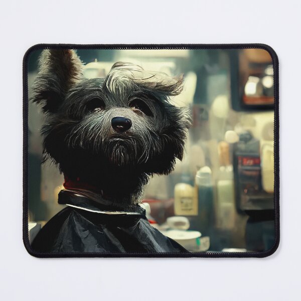 Item preview, The Dog in the Barbershop designed and sold by Sahar Tabrizi.