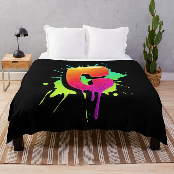 Item preview, Graffiti Letters C Letter Colorful Paint Splash Style designed and sold by ToTheNextLetter.