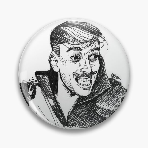 Item preview, Remus Sanders Brush Pen Illustration - Sanders Sides designed and sold by Rosalynd Byass.