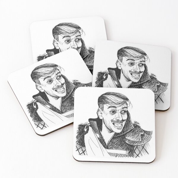 Item preview, Remus Sanders Brush Pen Illustration - Sanders Sides designed and sold by Rosalynd Byass.