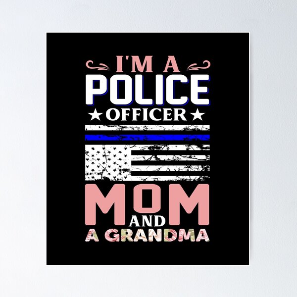 Artikelvorschau, Polizist Mom Floral Muttertag Strafverfolgung entworfen und verkauft von haselshirt.