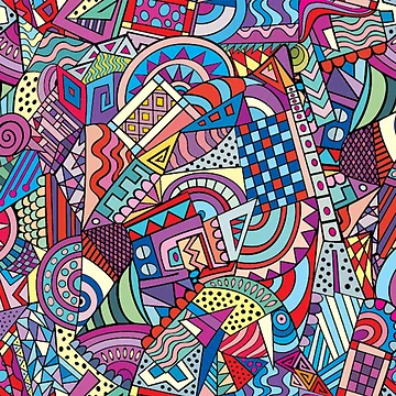 Artwork thumbnail, Abstract art Color Geometry Pattern by peerlessdesign3