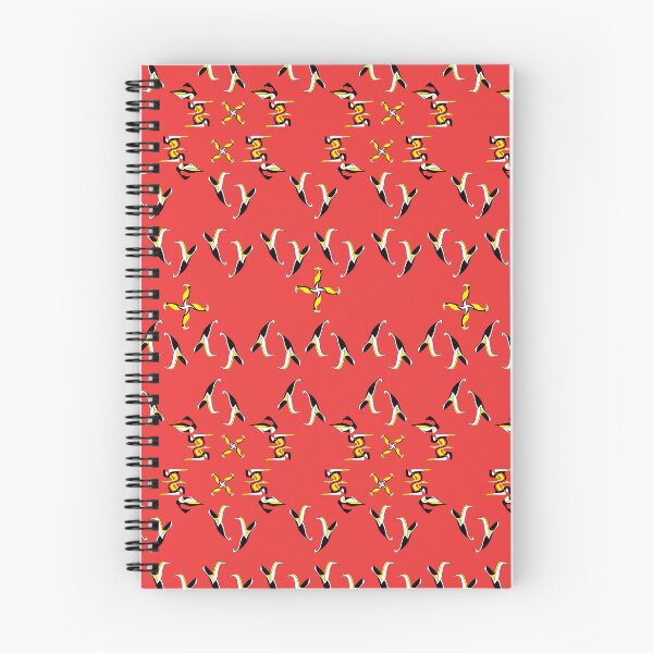 Item preview, stylized shapes (red background) designed and sold by ZebritoArt.
