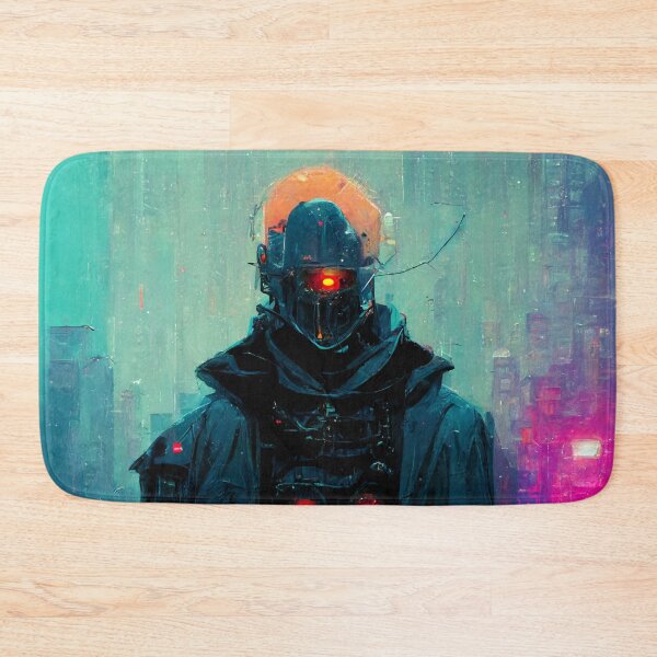 Item preview, Cyberpunk Knight Stylized Portrait designed and sold by CyberStreetArt.