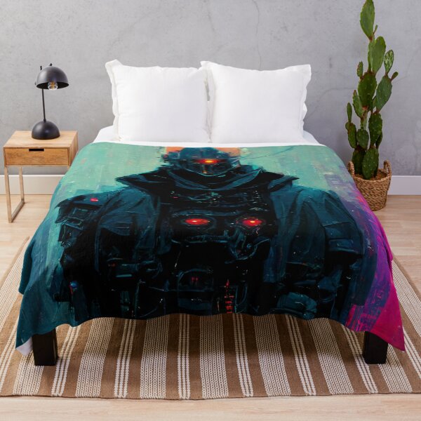 Item preview, Cyberpunk Knight Stylized Portrait designed and sold by CyberStreetArt.