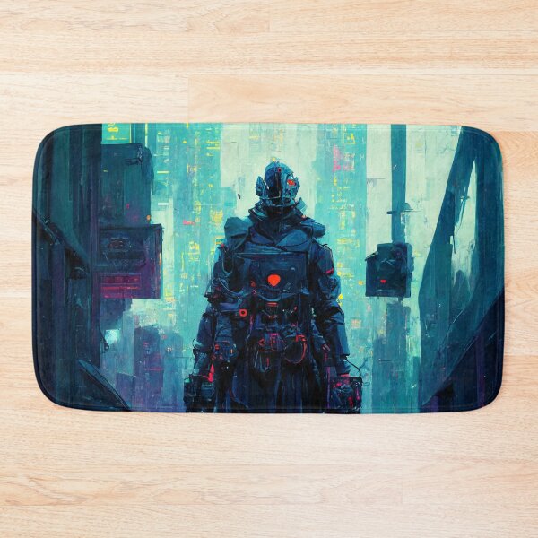 Item preview, Cyberpunk Warrior In The Streets designed and sold by CyberStreetArt.