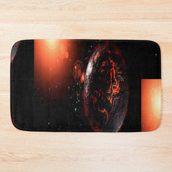 Item preview, Saturn, Jupiter, universe, space Colorful Vector Design Graphic on black background53 designed and sold by AnadAA.