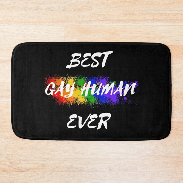 Item preview, Best Gay Human Ever Rainbow Color Splash For Non-binary Folks In Black designed and sold by LuckyKermit.