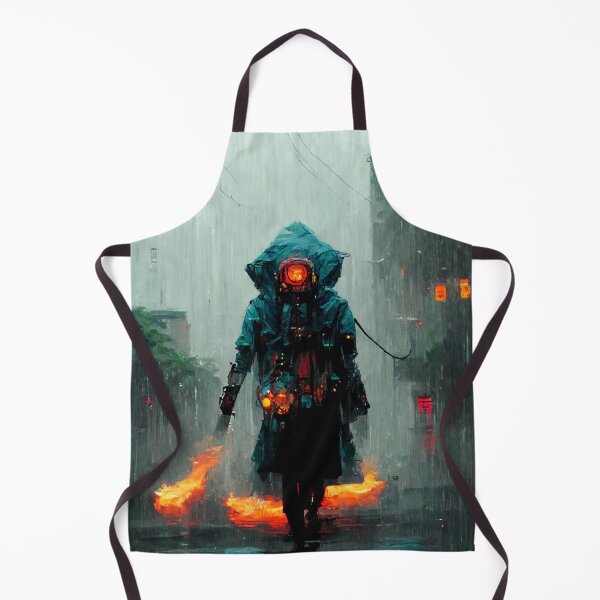 Item preview, Cyberpunk Pyromancer Rain Concept designed and sold by CyberStreetArt.