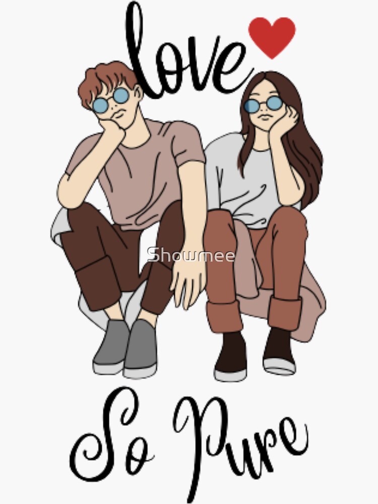 "Manhwa Love" Sticker for Sale by Showmee | Redbubble