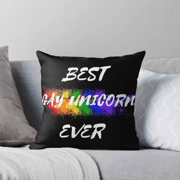 Item preview, Best Gay Unicorn Ever Rainbow Color Splash For Magical Creatures In Black designed and sold by LuckyKermit.