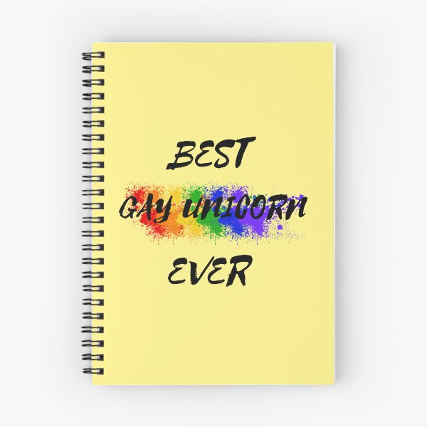 Item preview, Best Gay Unicorn Ever Rainbow Color Splash For Magical Creatures In Yellow designed and sold by LuckyKermit.