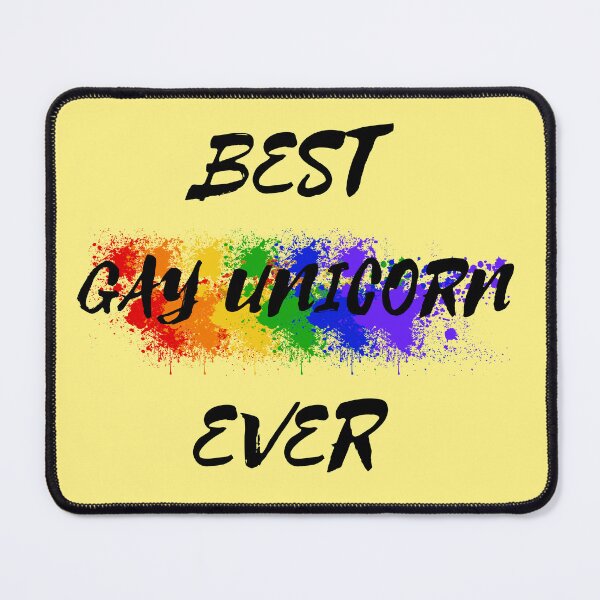 Item preview, Best Gay Unicorn Ever Rainbow Color Splash For Magical Creatures In Yellow designed and sold by LuckyKermit.