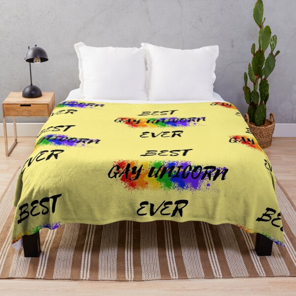 Item preview, Best Gay Unicorn Ever Rainbow Color Splash For Magical Creatures In Yellow designed and sold by LuckyKermit.