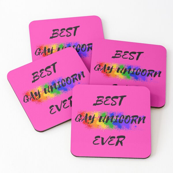 Item preview, Best Gay Unicorn Ever Rainbow Color Splash For Magical Creatures In Pink designed and sold by LuckyKermit.