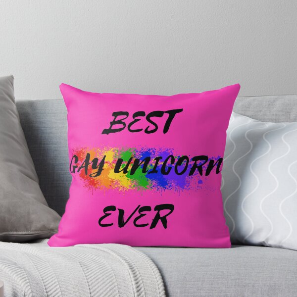 Item preview, Best Gay Unicorn Ever Rainbow Color Splash For Magical Creatures In Pink designed and sold by LuckyKermit.