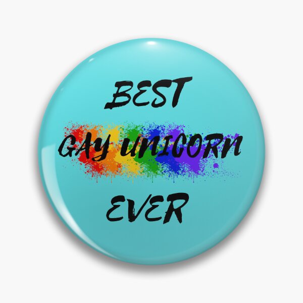 Item preview, Best Gay Unicorn Ever Rainbow Color Splash For Magical Creatures In Cyan designed and sold by LuckyKermit.