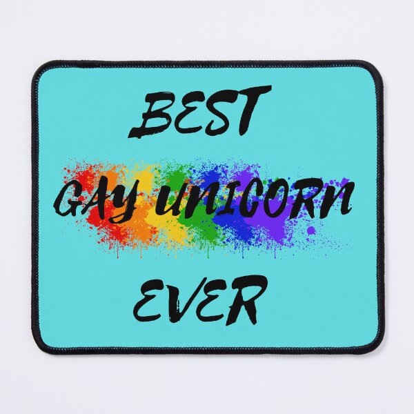 Item preview, Best Gay Unicorn Ever Rainbow Color Splash For Magical Creatures In Cyan designed and sold by LuckyKermit.