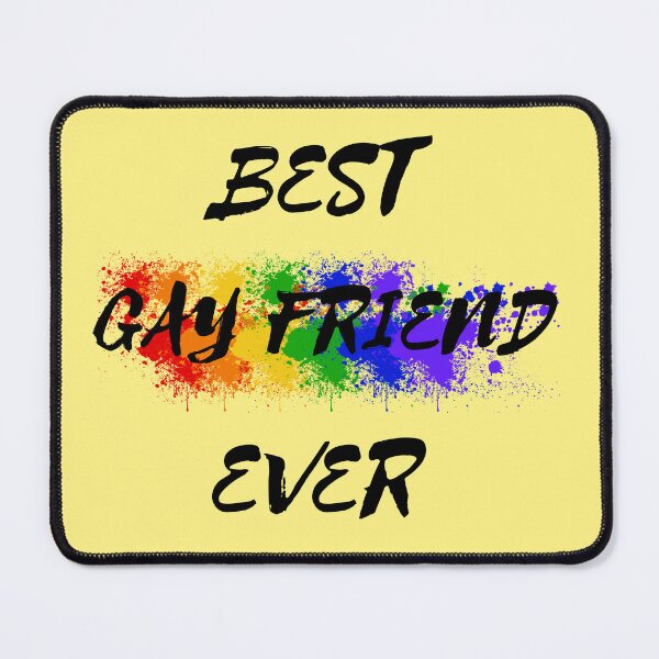 Item preview, Best Gay Friend Ever Rainbow Color Splash For Your Bestie In Yellow designed and sold by LuckyKermit.