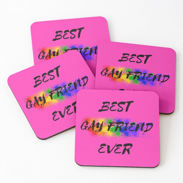 Item preview, Best Gay Friend Ever Rainbow Color Splash For Your Bestie In Pink designed and sold by LuckyKermit.