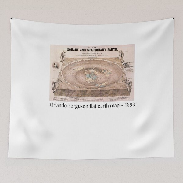 Item preview, Orlando Ferguson Flat Earth Map designed and sold by Peter Gnas.