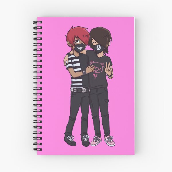 Item preview, emo boys (commission for plushie101) designed and sold by Demolition.