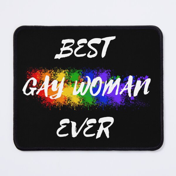 Item preview, Best Gay Woman Ever Rainbow Color Splash For Proud Lesbians In Black designed and sold by LuckyKermit.