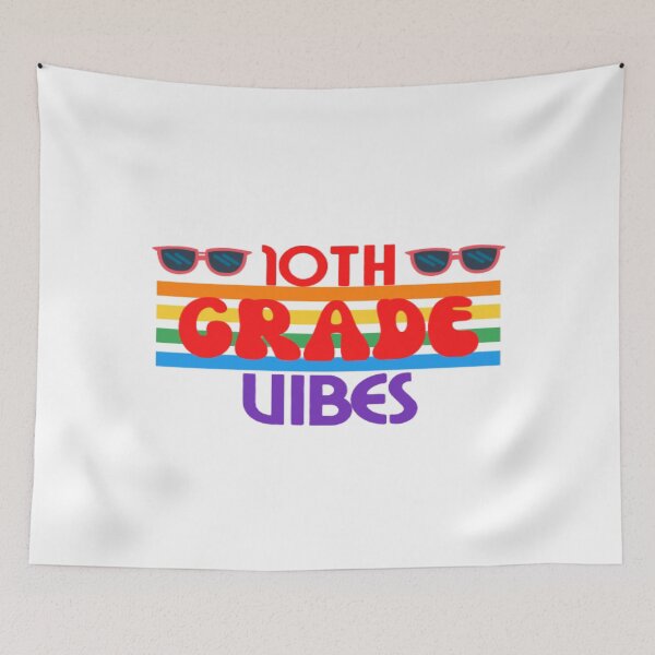 Item preview, Tenth Grade Vibes Only, Back To School, Rainbow designed and sold by ImaginedCo.