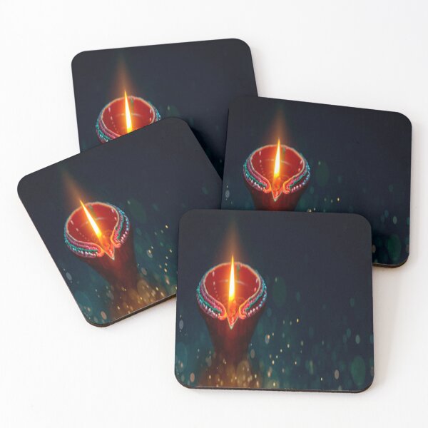 Item preview, Candle with Fire works Colorful Vector Design Graphic on black background54 designed and sold by AnadAA.