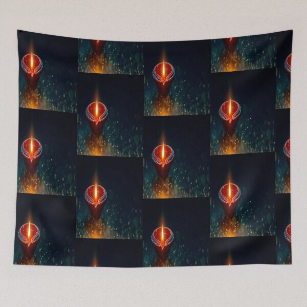 Item preview, Candle with Fire works Colorful Vector Design Graphic on black background54 designed and sold by AnadAA.
