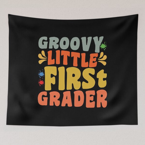 Item preview, Groovy Little First Grader, Funny Back To School ideas designed and sold by Artsy Fun.