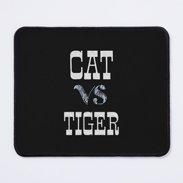 Item preview, cat vs tiger animal lover designed and sold by Shubatdesigns.