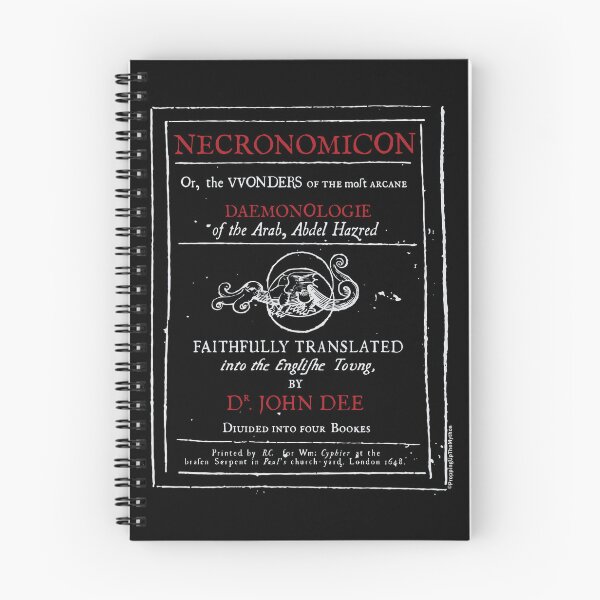 Item preview, Necronomicon Title Page (for dark backgrounds) designed and sold by PropUpTheMythos.
