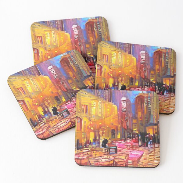 Item preview, Cafe Street designed and sold by Creaciontrompiz.