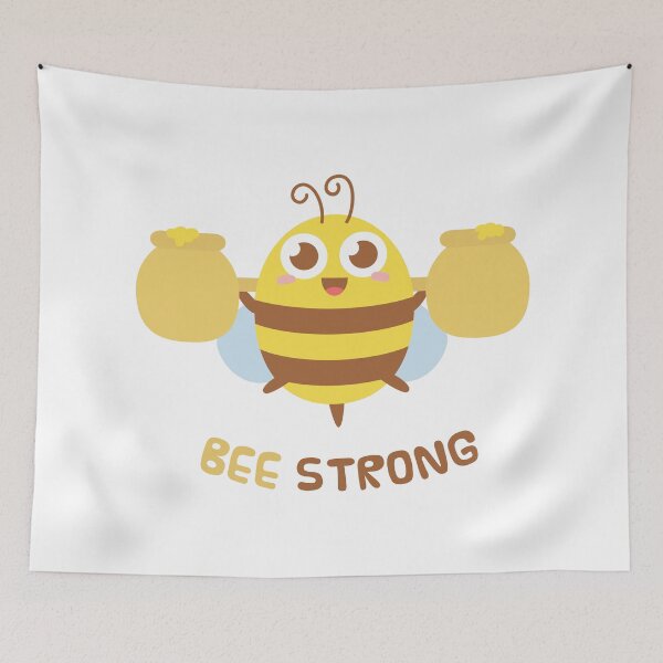 Item preview, Cute Bee Strong Pun designed and sold by rustydoodle.