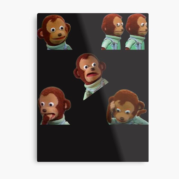 Monkey Puppet Meme' Poster, picture, metal print, paint by Mashz