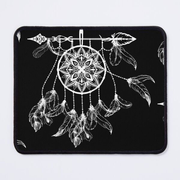 Item preview, Dream Catcher, feathers, beads, lucky charm, arrow, black, white, Star designed and sold by Ellecher23.