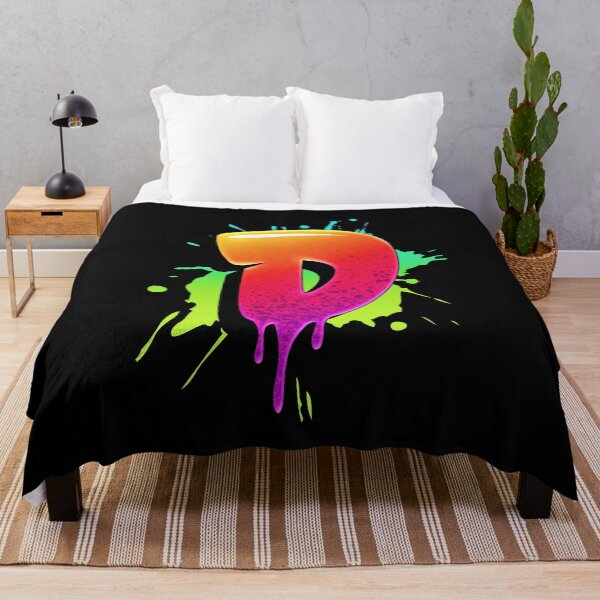 Item preview, Graffiti Letters D Letter Colorful Paint Splash Style designed and sold by ToTheNextLetter.