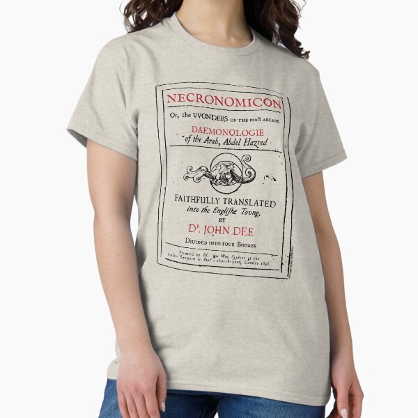 Necronomicon Title Page (for light backgrounds) Classic T-Shirt