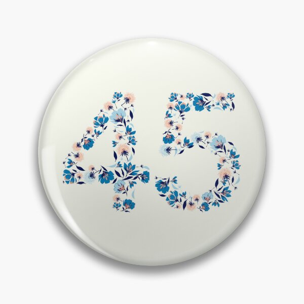 Item preview, Forty Five - 45 Floral Font designed and sold by trendingatees.