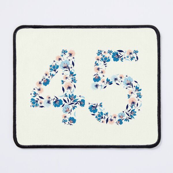 Item preview, Forty Five - 45 Floral Font designed and sold by trendingatees.