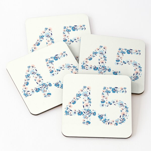 Item preview, Forty Five - 45 Floral Font designed and sold by trendingatees.