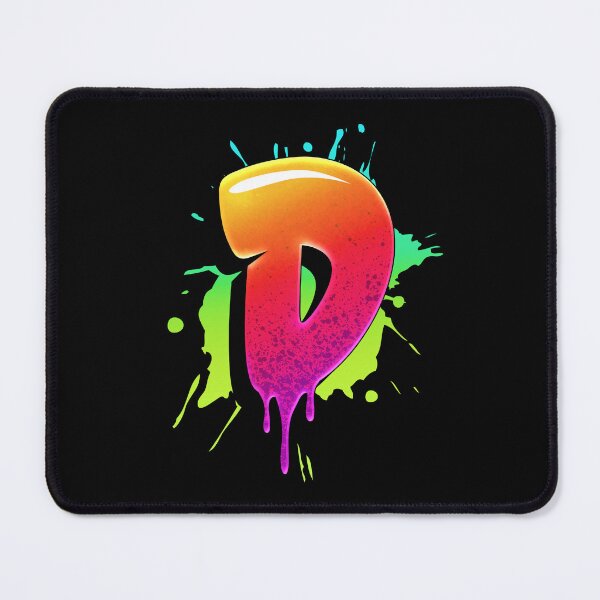 Item preview, Graffiti Letters D Letter Colorful Paint Splash Style designed and sold by ToTheNextLetter.