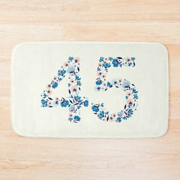 Item preview, Forty Five - 45 Floral Font designed and sold by trendingatees.