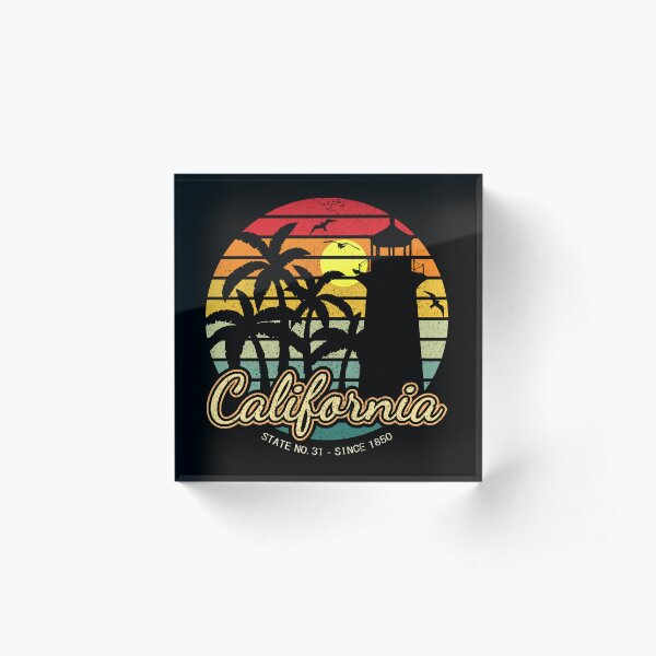 Item preview, California Retro Summer Sunset Lighthouse Palm Tree Seagull designed and sold by Piotr Miketta.
