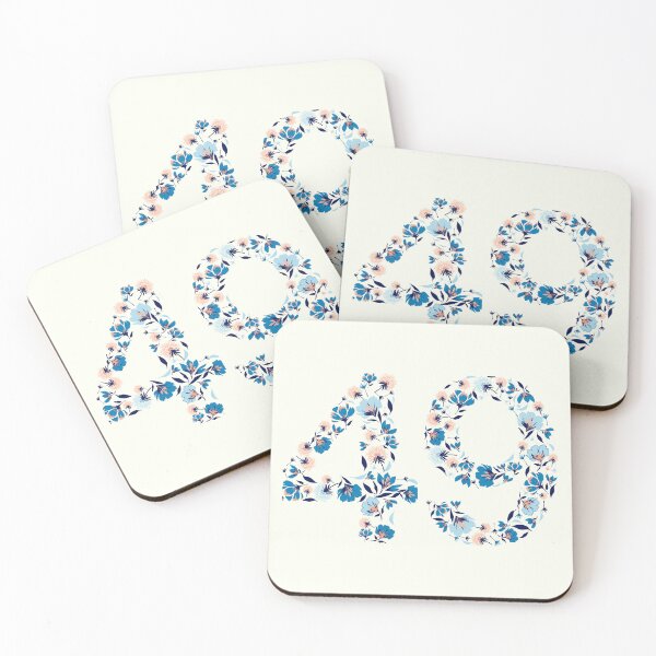 Item preview, Forty Nine - 49 Floral Font designed and sold by trendingatees.