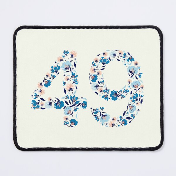 Item preview, Forty Nine - 49 Floral Font designed and sold by trendingatees.