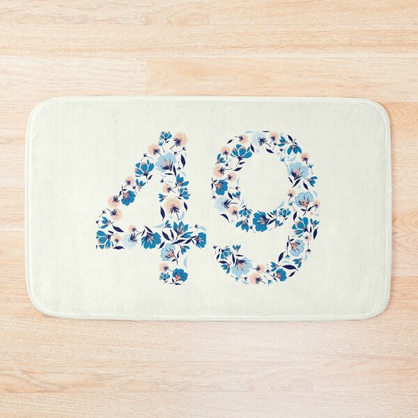 Item preview, Forty Nine - 49 Floral Font designed and sold by trendingatees.