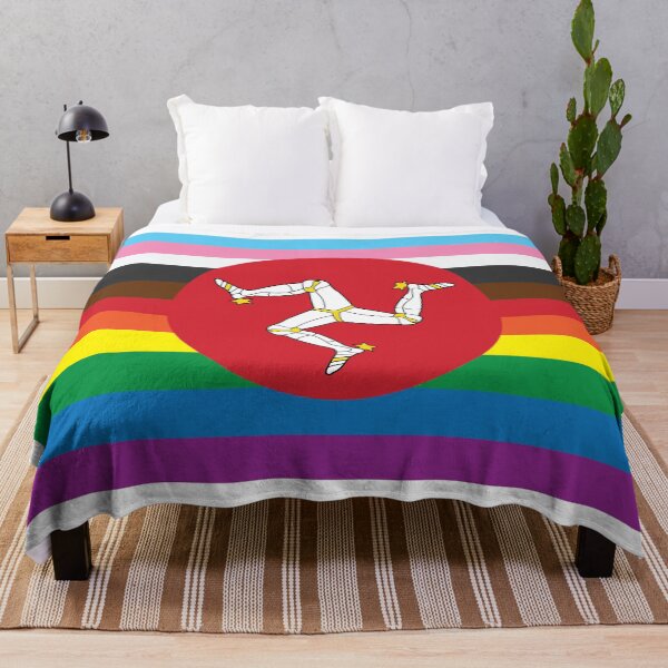 Item preview, Isla de Man [banderas del arco iris] designed and sold by lazarusheart.