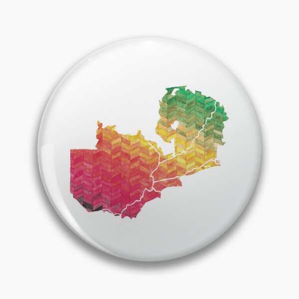 Item preview, Zambia Map Sticker designed and sold by SharlaPaints.